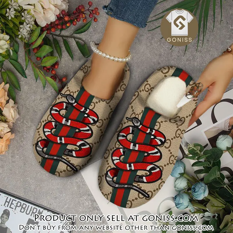 Gucci fleece slippers luxury inhouse slippers ihs1012 gn0834453